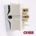 Interruptor 1 Tecla Simples 6A 250V Branca Placa 4x2 Cerge