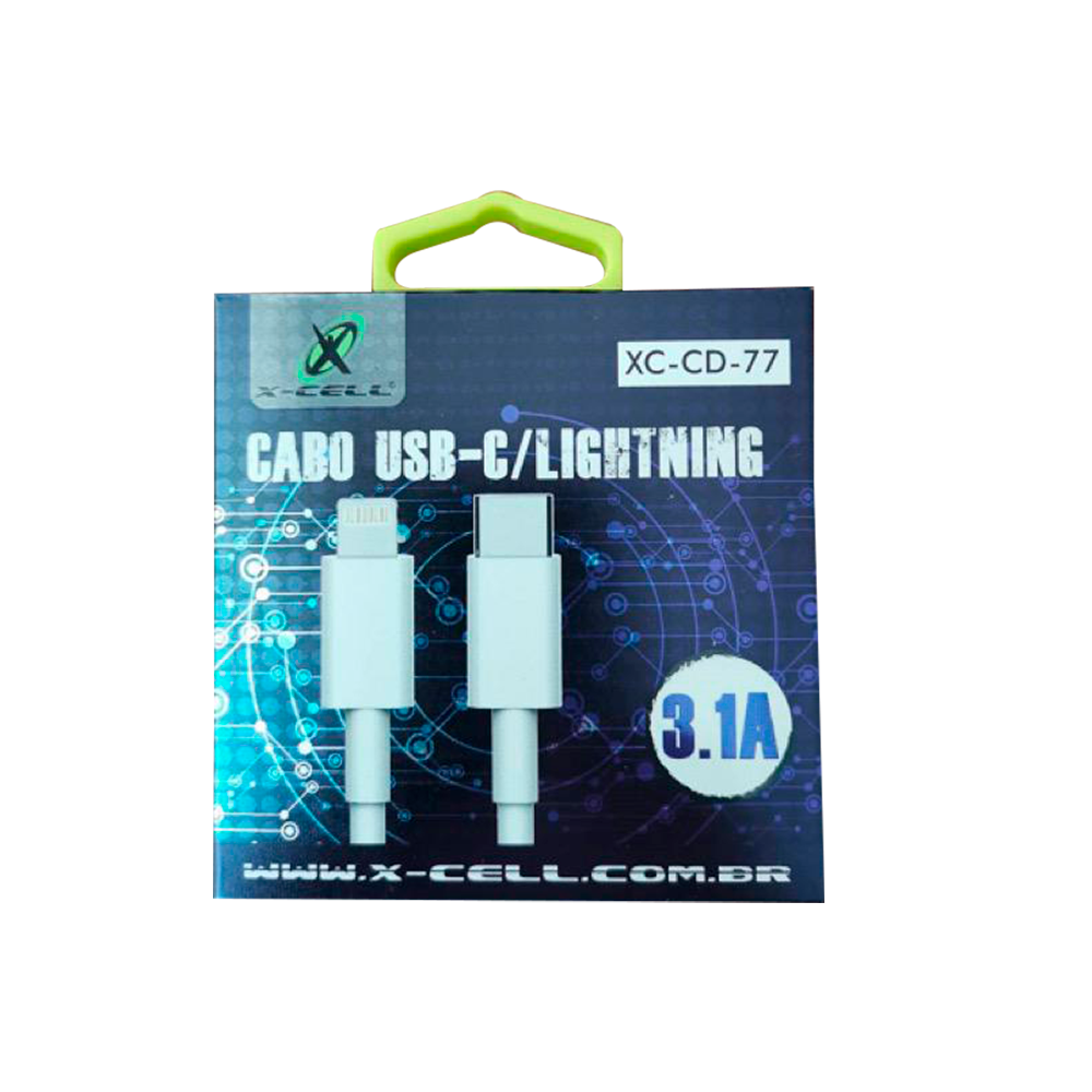 Cabo Carregador e Dados USB-C Tipo C Lightning Iphone 1 Metro - Beta Cabos  Cell