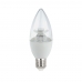 Lâmpada Vela LED 4,5W Transparente E27 Bivolt - Branco Frio 6500K- Luz Sollar