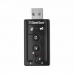 Adaptador Placa de Som USB 2.0 Fone Microfone 7.1 Digital - HB-T64 - Knup