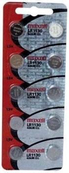 Bateria 1,5V LR1130 Maxell Original (cartela 10 Unid)