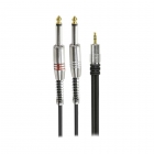 Cabo 2 P10 Mono X P2 Stereo Profissional Ouro 2 Metros Chipsce